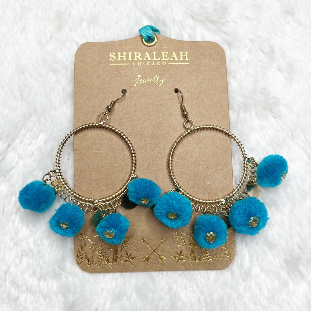 Shiraleah Anthropologie Zola Earrings in Turquoise
